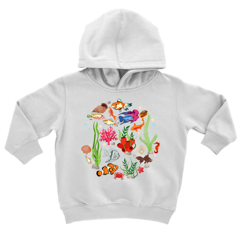 Biology Aquarium Underwater School Of Fish T Shirt Toddler Hoodie by AakritiRosek1997 | Artistshot