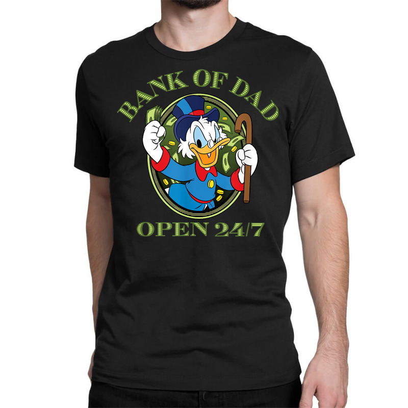 Ducktales Scrooge Mcduck   Bank Of Dad T Shirt Classic T-shirt by jermonmccline | Artistshot