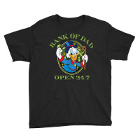 Ducktales Scrooge Mcduck   Bank Of Dad T Shirt Youth Tee | Artistshot