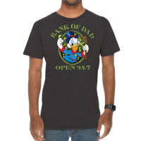 Ducktales Scrooge Mcduck   Bank Of Dad T Shirt Vintage T-shirt | Artistshot