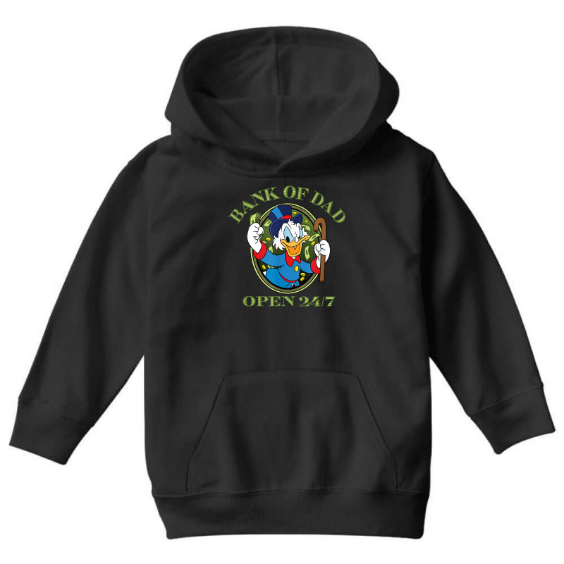 Ducktales Scrooge Mcduck   Bank Of Dad T Shirt Youth Hoodie by jermonmccline | Artistshot