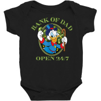 Ducktales Scrooge Mcduck   Bank Of Dad T Shirt Baby Bodysuit | Artistshot