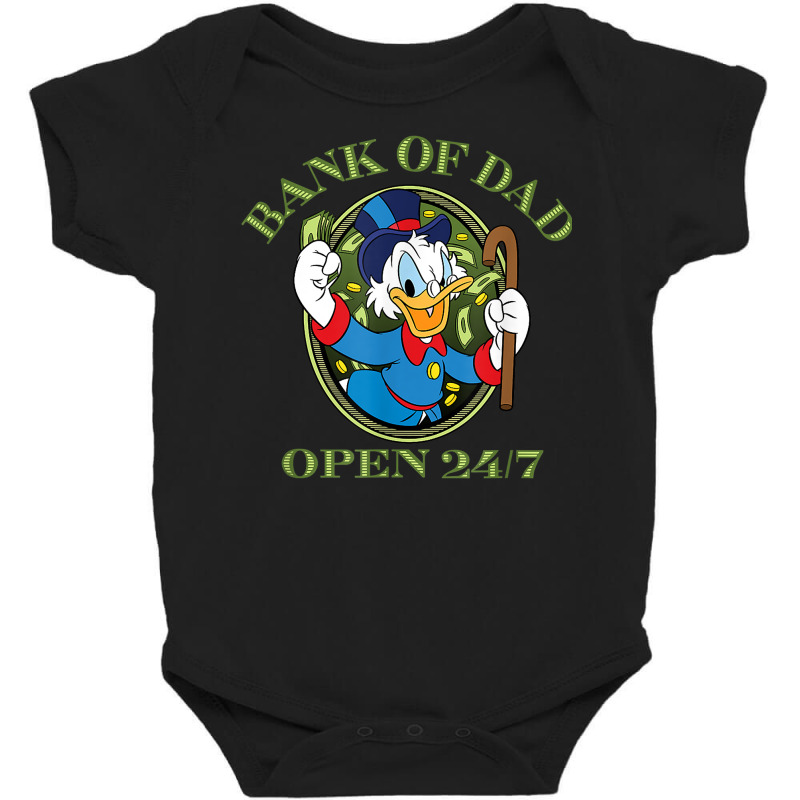 Ducktales Scrooge Mcduck   Bank Of Dad T Shirt Baby Bodysuit by jermonmccline | Artistshot