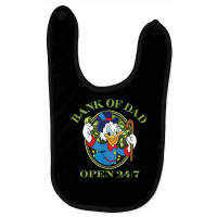 Ducktales Scrooge Mcduck   Bank Of Dad T Shirt Baby Bibs | Artistshot