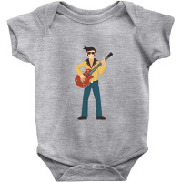 Guitar Player Rock And Roll Baby Bodysuit | Artistshot