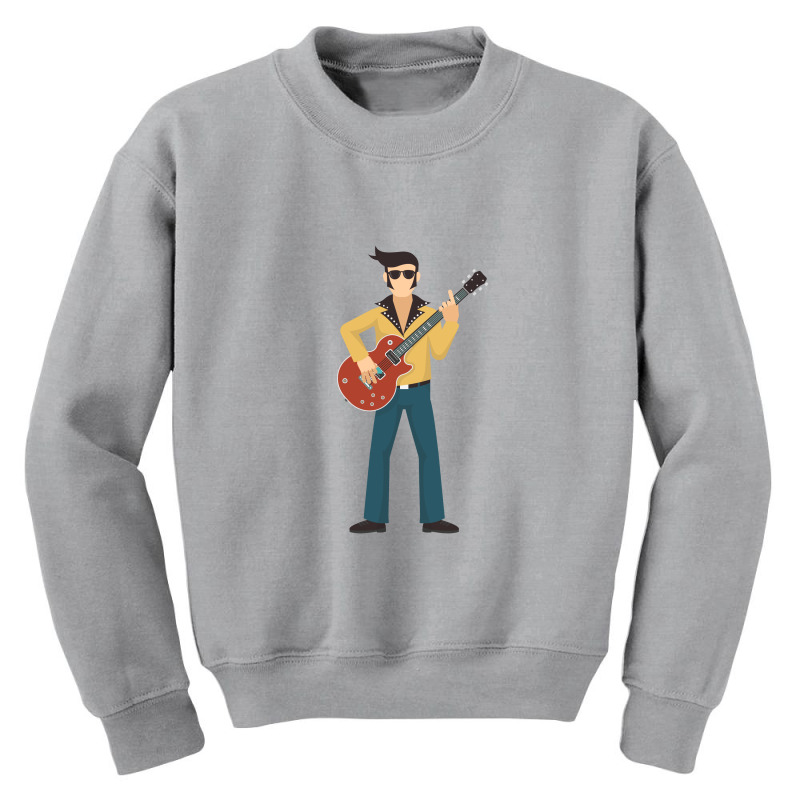 Guitar Player Rock And Roll Youth Sweatshirt by ŞEN | Artistshot