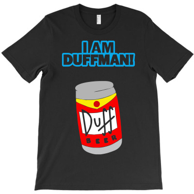 I Am Duff Man Homer Cult Funny Retro T-shirt Designed By Hendri Hendriana