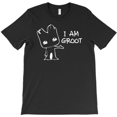I Am Groot' Guardians Of The Galaxy Movie Funny Baby Groot T-shirt Designed By Hendri Hendriana