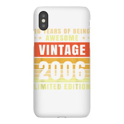 Awesome Since 2006 16th Birthday Classic Vintage Retro T Shirt Iphonex Case Designed By Jazmikier
