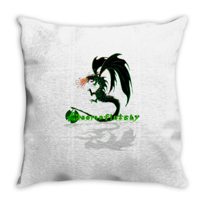 Fire Breathing Dragon T Shirt Throw Pillow Designed By Kretschmerbridge