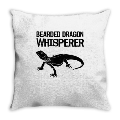 Bearded Dragon Whisperer T Shirt Lizard Reptile Pet Tee Throw Pillow Designed By Bsha345622