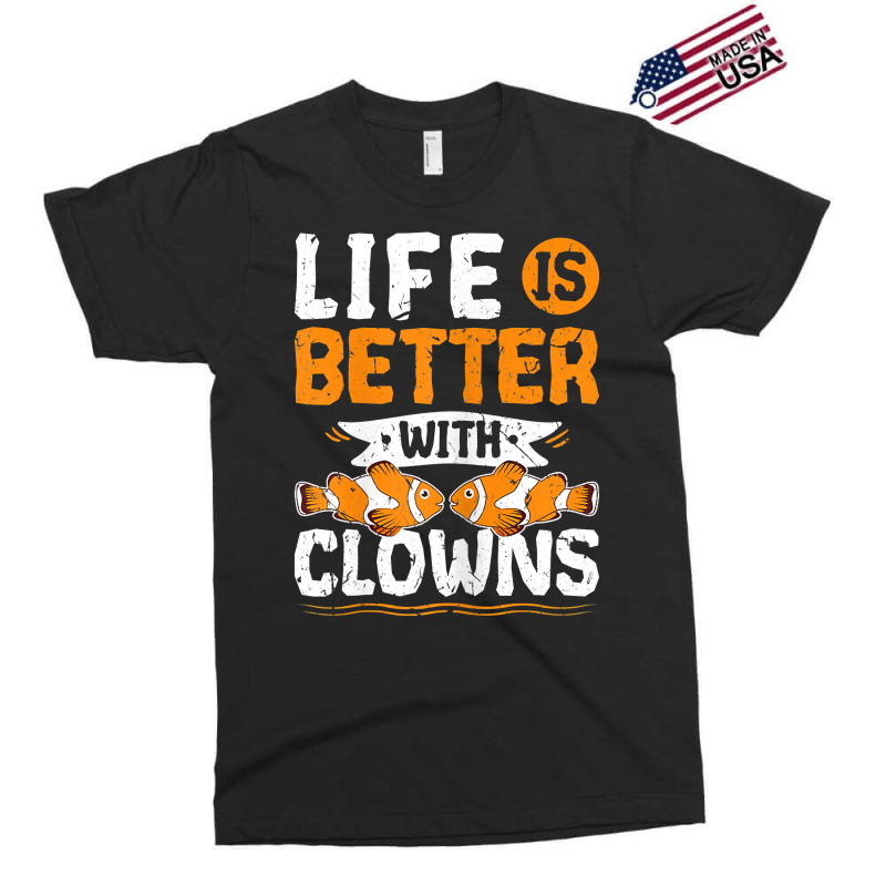 Life Is Better With Clowns Fish Tank Aquarium T Shirt Exclusive T-shirt by ebertfran1985 | Artistshot