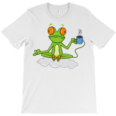 Funny Peace Frog Yoga Gift Yogi Namaste Om Meditation Zen Long Sleeve T-shirt Designed By Deannpati