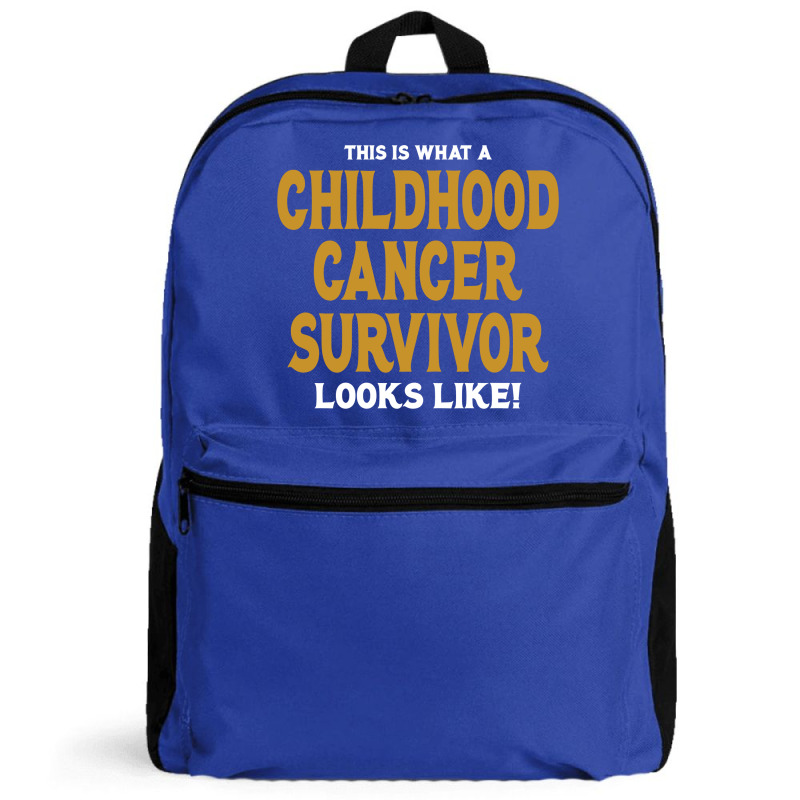 Never Underestimate The Strength Of A Childhood Cancer Warrior Backpack | Artistshot