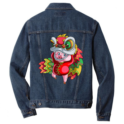 Chinese New Year T Shirt Gift 2019 Dragon Year Of The Pig Men Denim Jacket Designed By Falongruz87