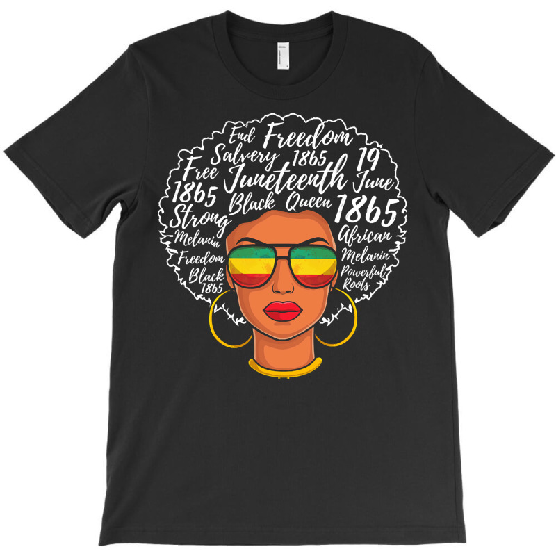 Juneteenth T  Shirt Juneteenth Freedom Day Afro Word Art Black Pride T T-shirt | Artistshot