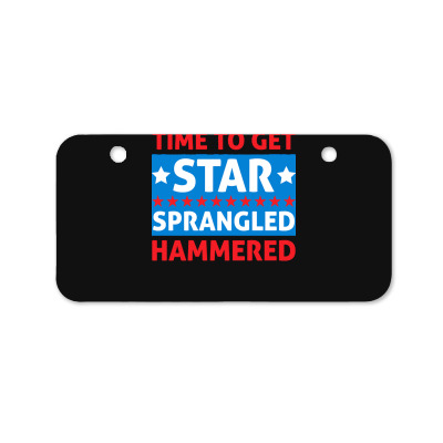 America Independence Day T  Shirt Time To Get Star Independence Day De Bicycle License Plate Designed By Strategicwacky