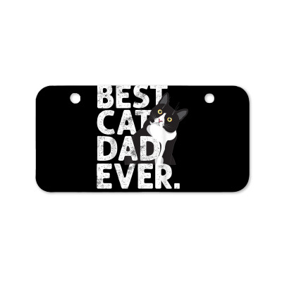 Cat Daddy Father Gift Best Cat Dad Ever T Shirt Bicycle License Plate Designed By Smykowskicalob1991