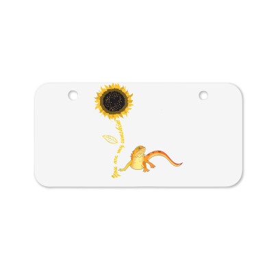 Bearded Dragon Love Reptile Sunflower T Shirt Bicycle License Plate Designed By Holly434