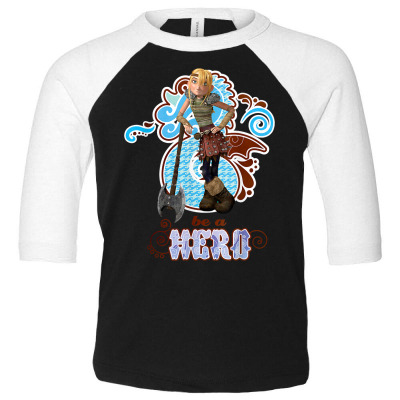 Dreamworks' Dragons Be A Hero Atrid T Shirt Toddler 3/4 Sleeve Tee Designed By Shyanneracanello