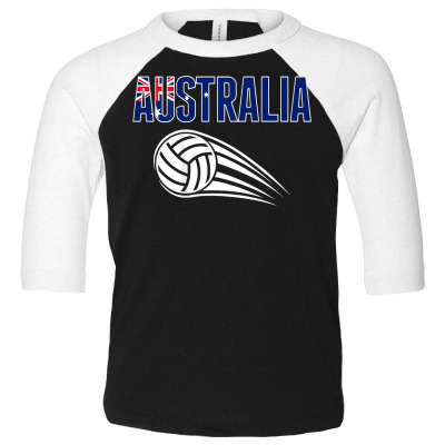 Australia Volleyball Fans Jersey   Australian Sport Lovers T Shirt Toddler 3/4 Sleeve Tee Designed By Darelychilcoat1989