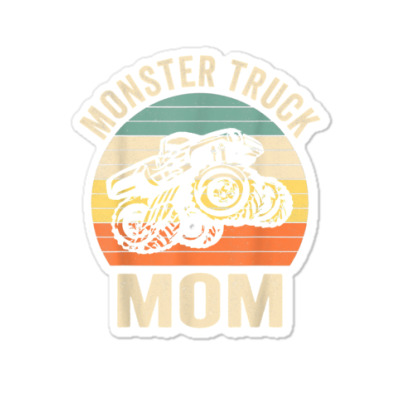 Monster Truck Mom Retro Vintage Monster Truck Shirt T Shirt Sticker Designed By Cornielin23