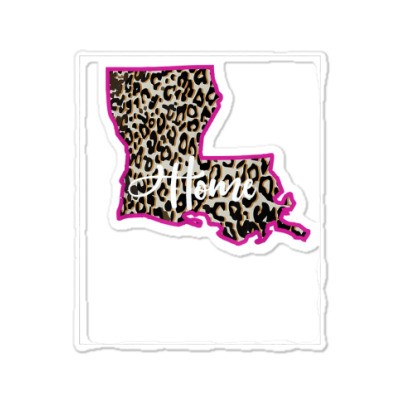 Louisiana Home Leopard Tshirt Sticker Designed By Durwa552