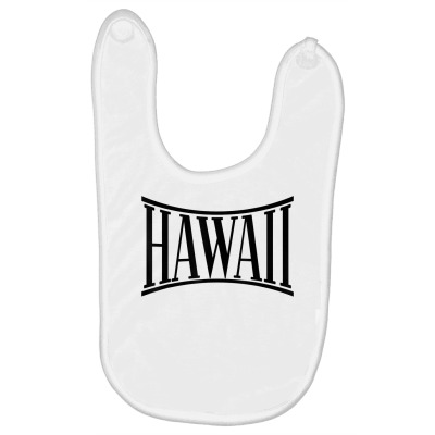 Hawaii Summer Men Women Kids, Hawaiian Vacation Trip Beach T Shirt Baby Bibs Designed By Jahmayawhittle