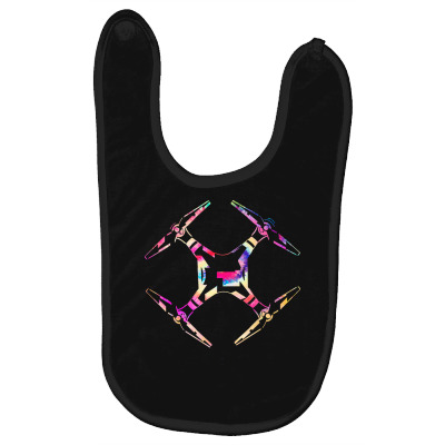 Drone T  Shirt Drone   Drone Colorful T  Shirt Baby Bibs Designed By Promotionshop