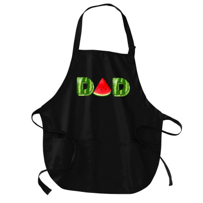 Dad Watermelon Matching Family Fruit Summer Mother's Day T Shirt Medium-length Apron Designed By Smykowskicalob1991