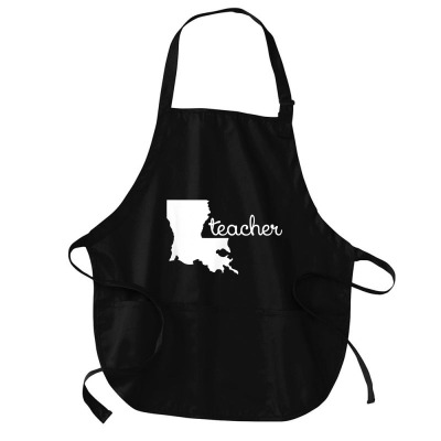 Louisiana Teacher Outing Gift Cool Motivational Country Tees T Shirt Medium-length Apron Designed By Durwa552