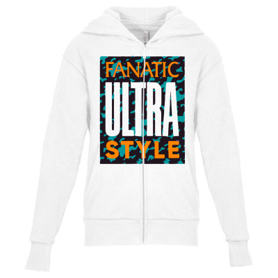 Fanatic Ultra Style 40 Years , Vectorized Youth Zipper Hoodie Designed By Avitendut