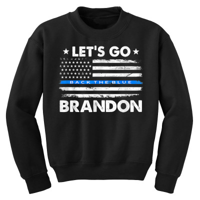 Let Go Brandon Us Flag T Shirt Youth Sweatshirt Designed By Nataldomi