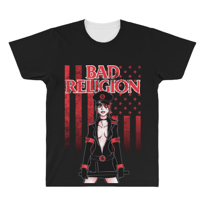 Punk Legend Bad Rock All Over Men's T-shirt Designed By Wolff