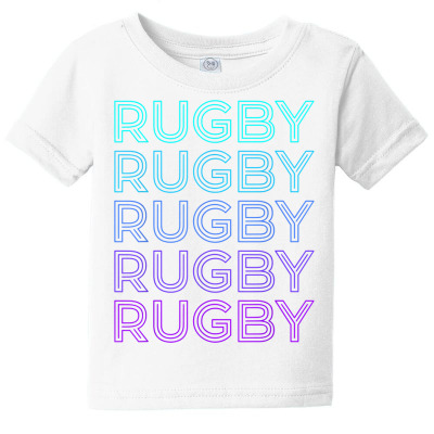Rugby Player Team Coach Trainer Retro T Shirt Baby Tee Designed By Butledona