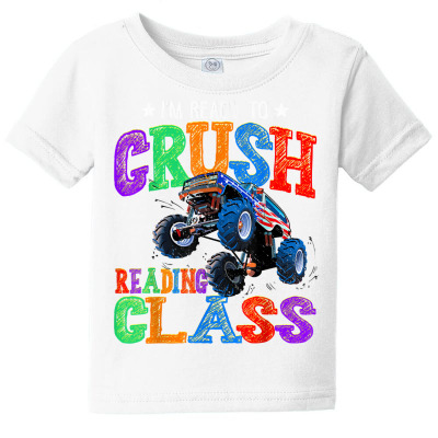 Crush Reading Class Monster Truck Back To School Boys T Shirt Baby Tee Designed By Kristalis