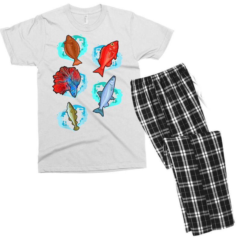 Fish Species Collection Fishkeeping Sea Animal Fishing Fish T Shirt Men's T-shirt Pajama Set by Smykowskicalob1991 | Artistshot