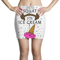 Funky Fitness Design I Squat For Ice Cream Mini Skirts | Artistshot
