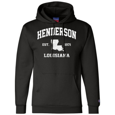Henderson Louisiana La Vintage State Athletic Style T Shirt Champion Hoodie Designed By Dinyolani