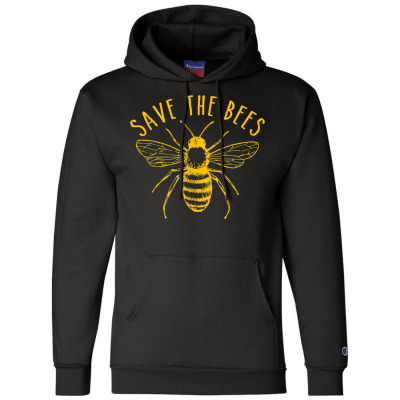 Save The Bees Climate Change Environmental Gift T Shirt Champion Hoodie Designed By Emlynnecon2