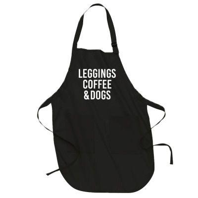 Leggings Coffee & Dogs T Shirt Women Running Yoga Clothing Full-length Apron Designed By Emly35
