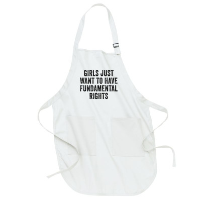 Girls Just Want To Have Fundamental Rights Retro Vintage Tank Top Full-length Apron Designed By Liublake