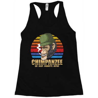 Chimpanzee Racerback Tank Designed By Grafixbychawki