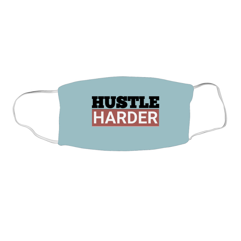 Hustle Harder Entrepreneurs Style Motivational Quotes Face Mask Rectangle | Artistshot
