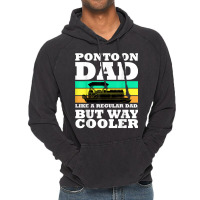 Pontoon Dad Boat Captain Funny Fathers Day Boating T Shirt Vintage Hoodie | Artistshot