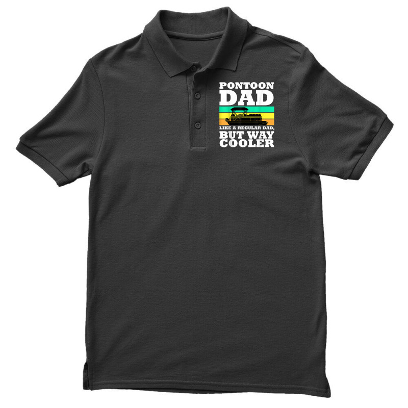 Pontoon Dad Boat Captain Funny Fathers Day Boating T Shirt Men's Polo Shirt | Artistshot