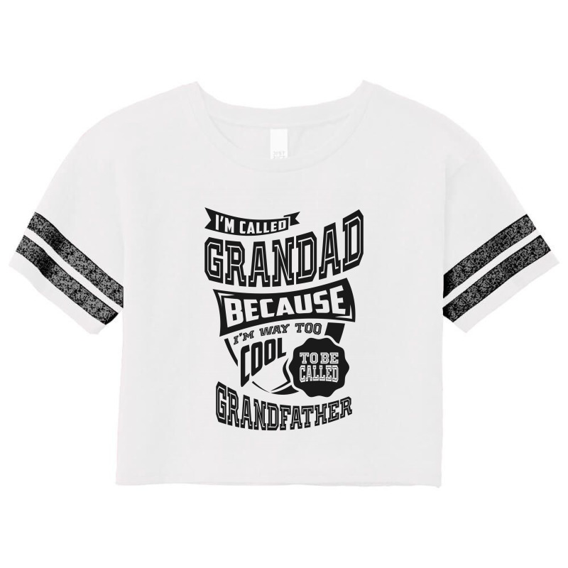 Too Cool For Grandad Scorecard Crop Tee | Artistshot