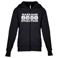 Marriage Evolution Youth Zipper Hoodie | Artistshot