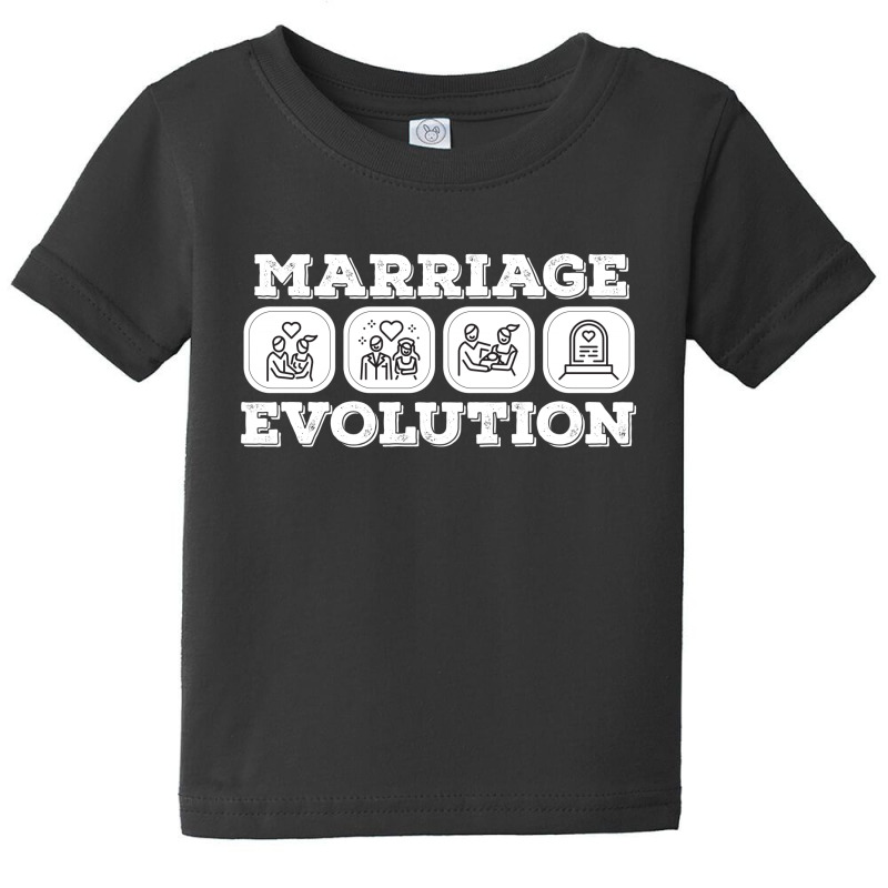 Marriage Evolution Baby Tee by rardesign | Artistshot