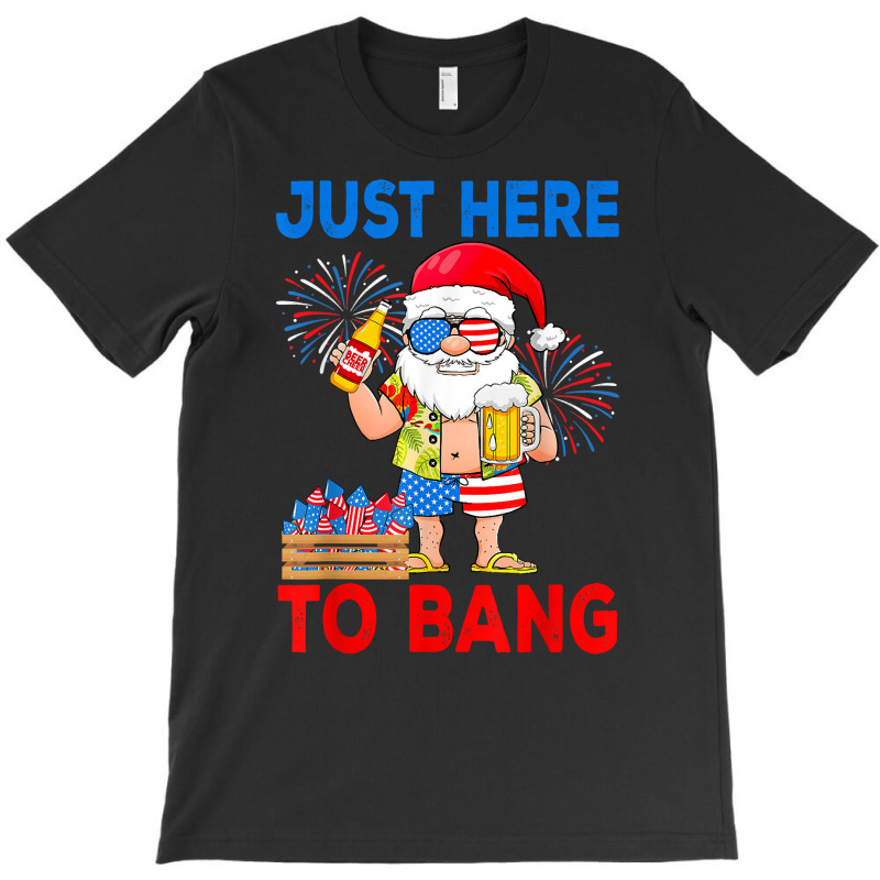 Just Here To Bang Gnomes Lover American Beer Summer Beach T Shirt T-shirt | Artistshot